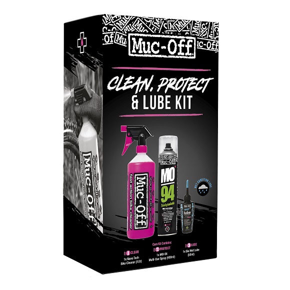 Kit de Limpeza e Lubrificação MUC-OFF Wash Protect Lube Úmido (Wet)