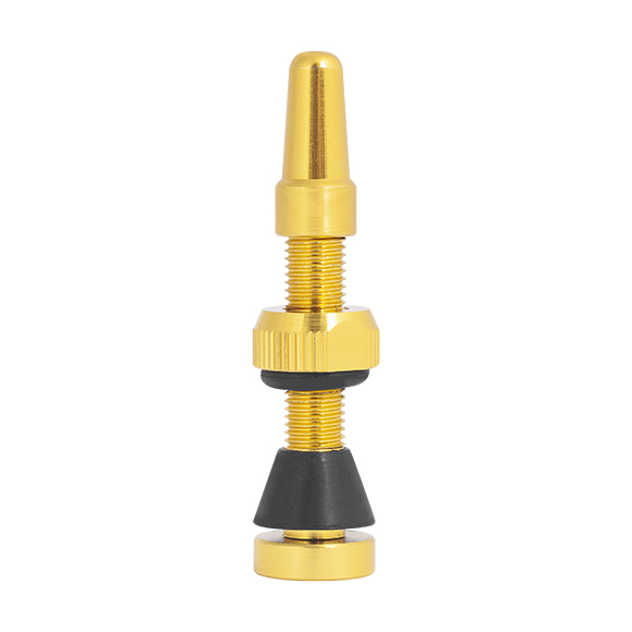 Válvula Para Tubeless RONTEK 34mm Alumínio Dourado - Par