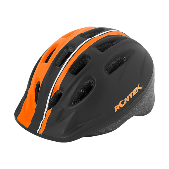 Capacete Infantil RT-12 Preto/Laranja