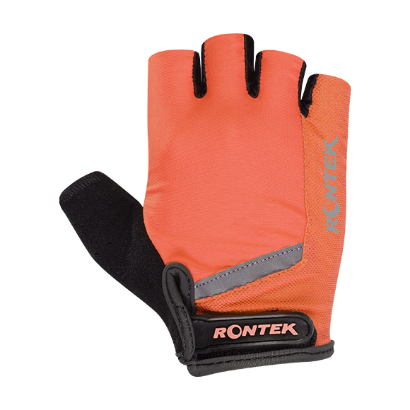 Luva Para Ciclismo RONTEK RT-20 Gel Laranja Neon P