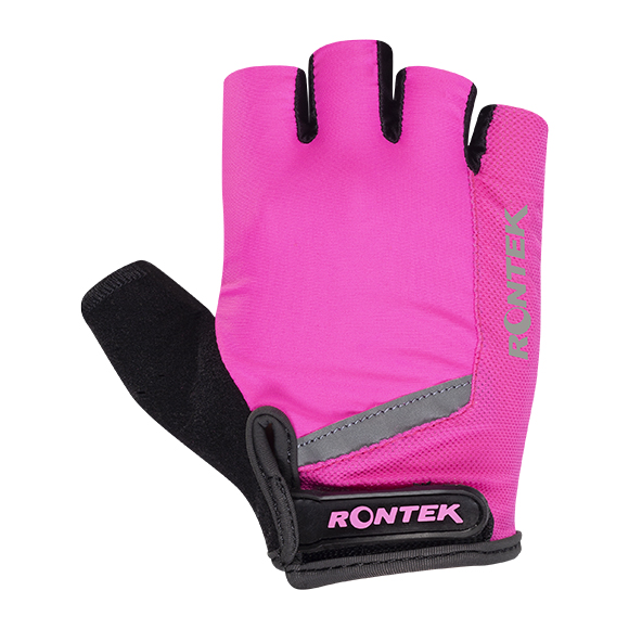 Luva Para Ciclismo RONTEK RT-20 Gel Rosa Neon P