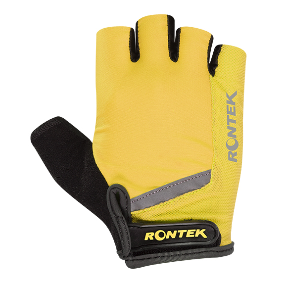 Luva Para Ciclismo RONTEK RT-20 Dedo Curto Amarelo P