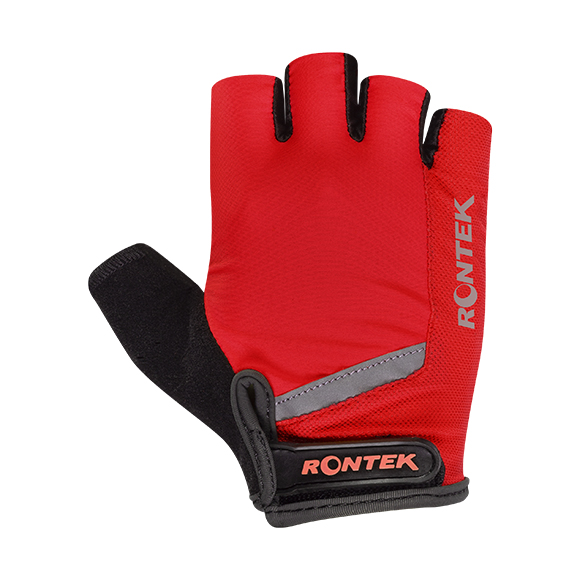 Luva Para Ciclismo RONTEK RT-20 Dedo Curto Vermelho P