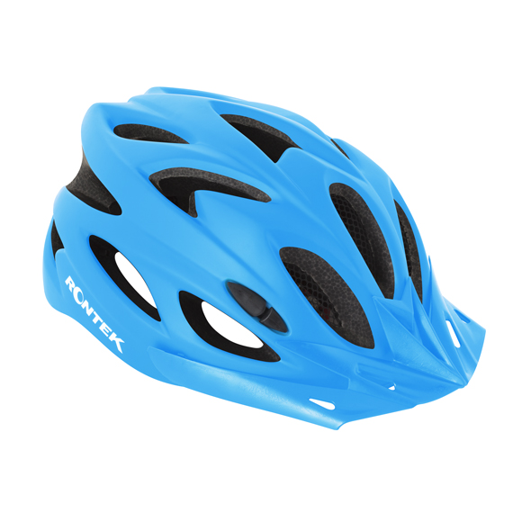 Capacete Adulto In-Mold RT-58 Azul Claro Com Led