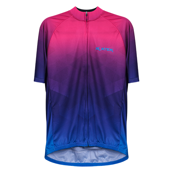 Camisa de Ciclismo RONTEK Classic Rosa e Azul G